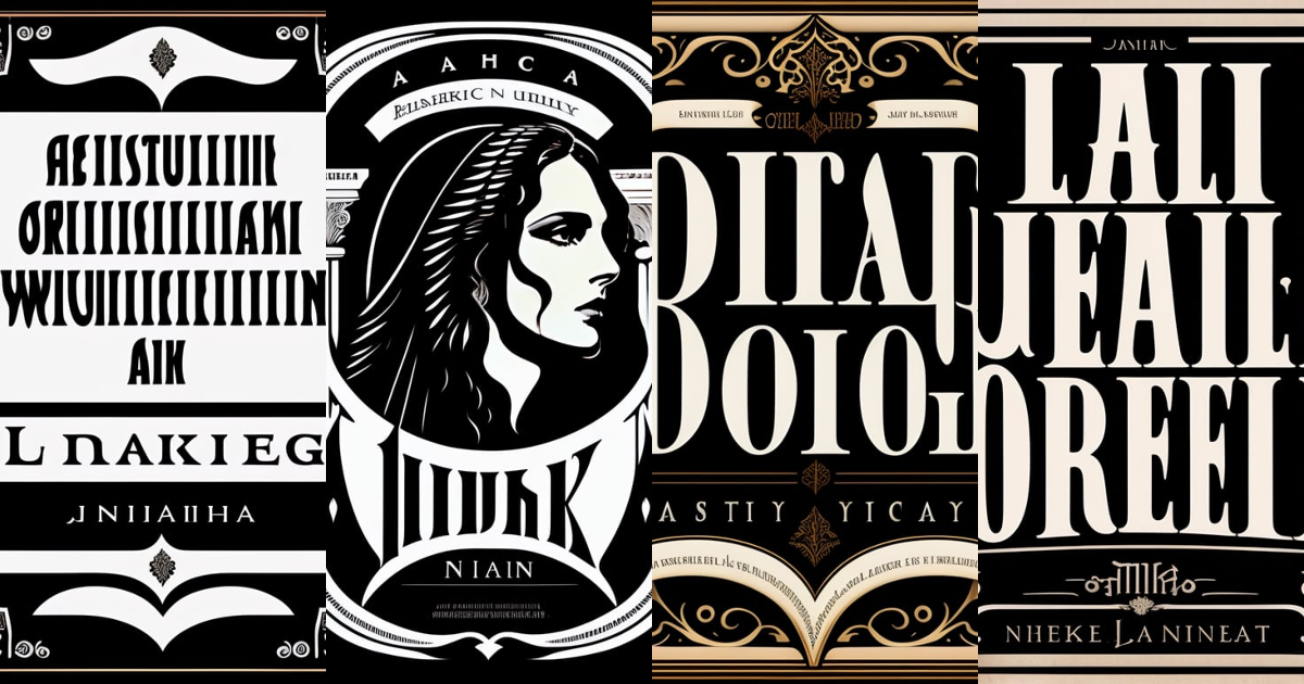 Lexica Black on white text, gothic typeface, legible font, indian