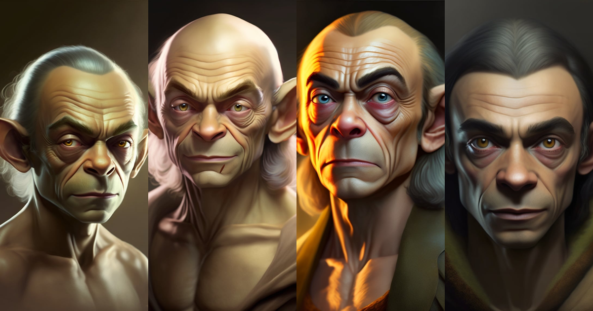 Lexica - Gollum from Lord of the Rings in a realistic but fantastic ...