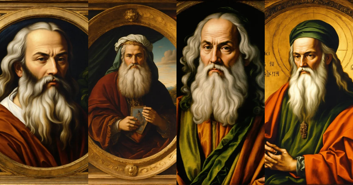 Lexica - Renaissance portrait painting of the old prophet ezekiel