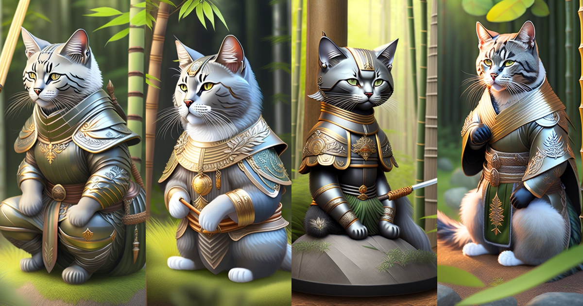 Lexica - In a mystical realm where ancient traditions and feline grace ...