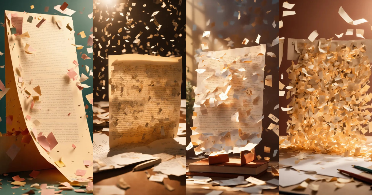 Lexica Create an image of a piece of paper with letters and numbers