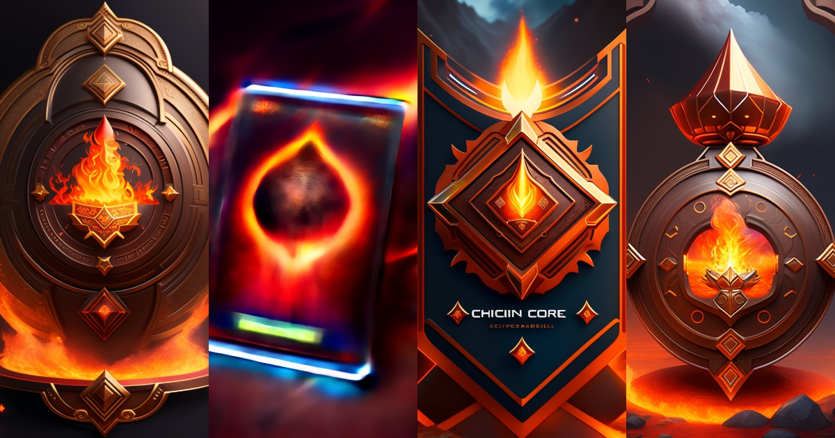 Lexica - Digital art illustration of Molten Core Medallion, a ...