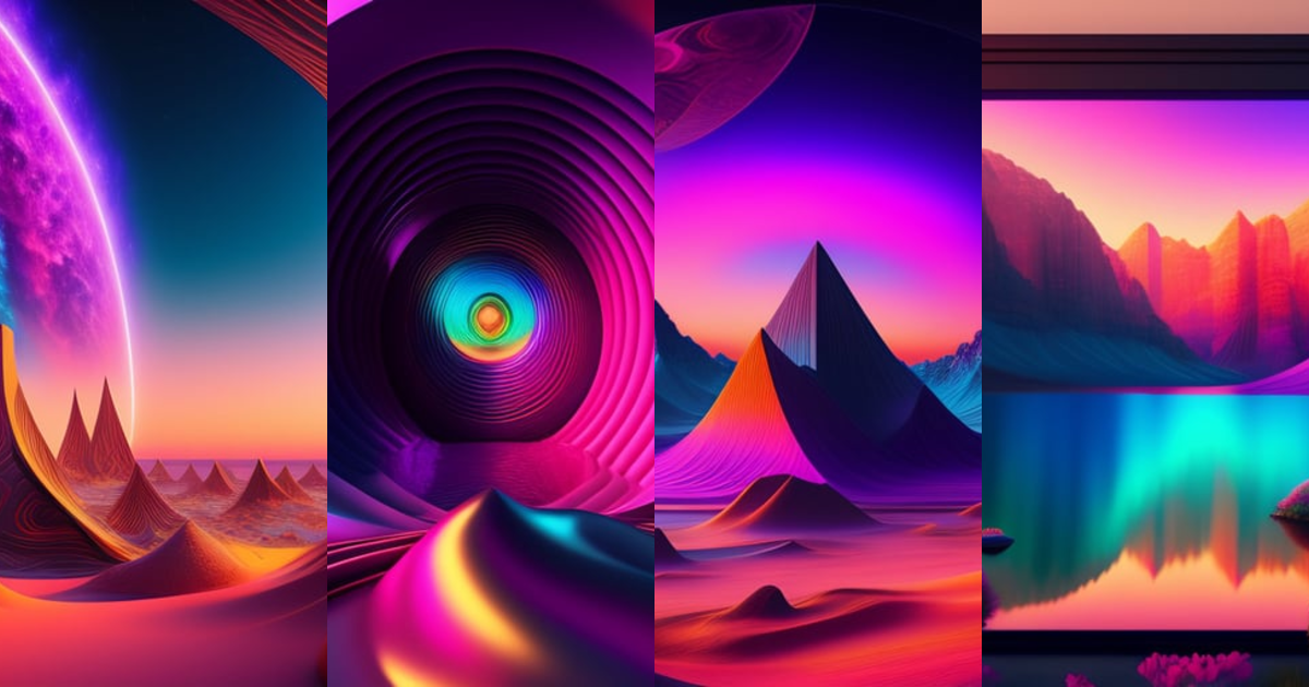 Lexica - The most psychedelic scene imaginable, intricate textures ...