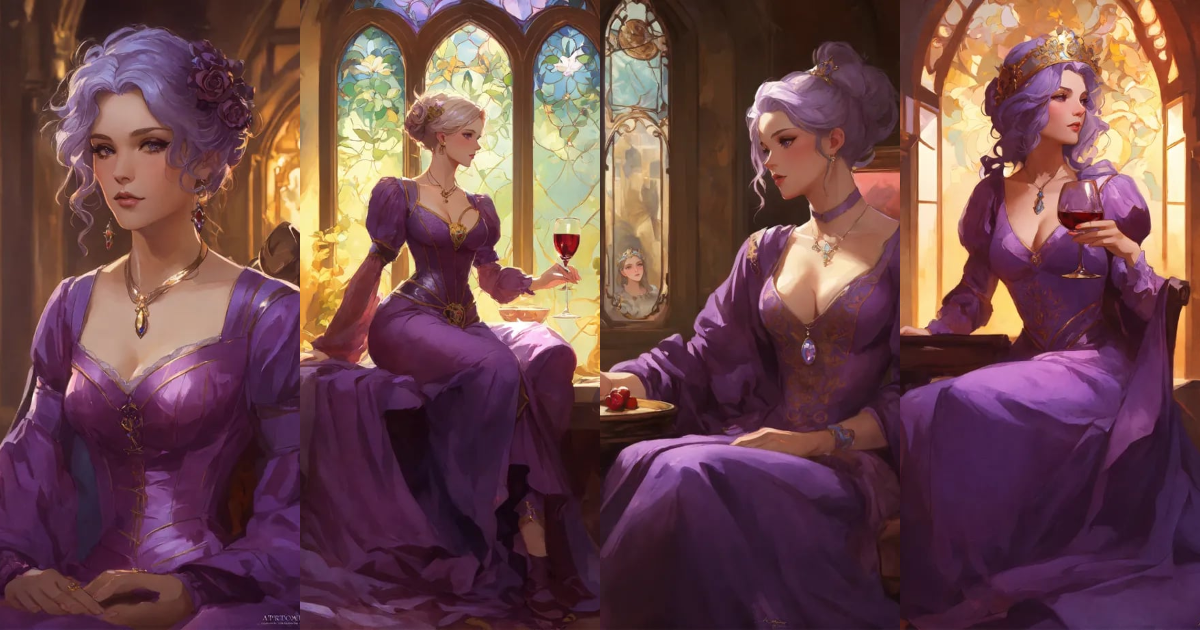 Lexica - Noble mother old countess adult bonde medieval in a room wine ...