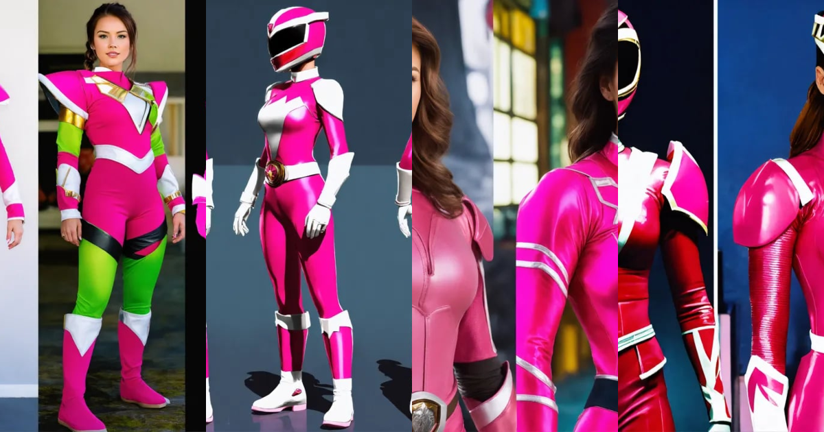 Lexica - Generate a realistic before and after image of the pink power ...