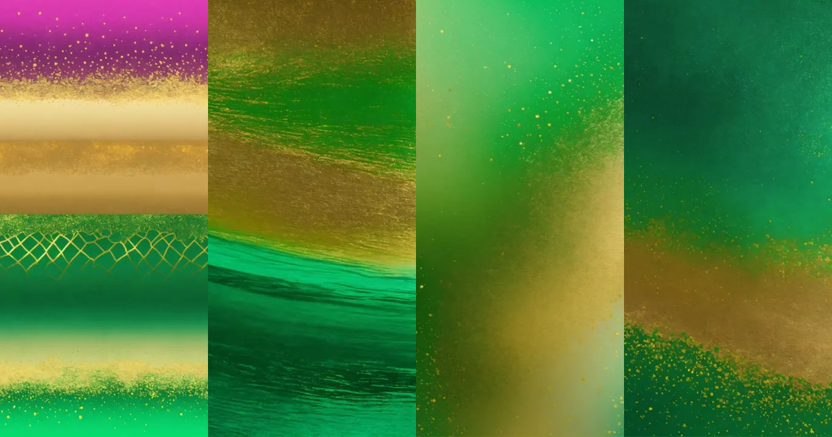 Lexica Green and gold ombre foil nackground