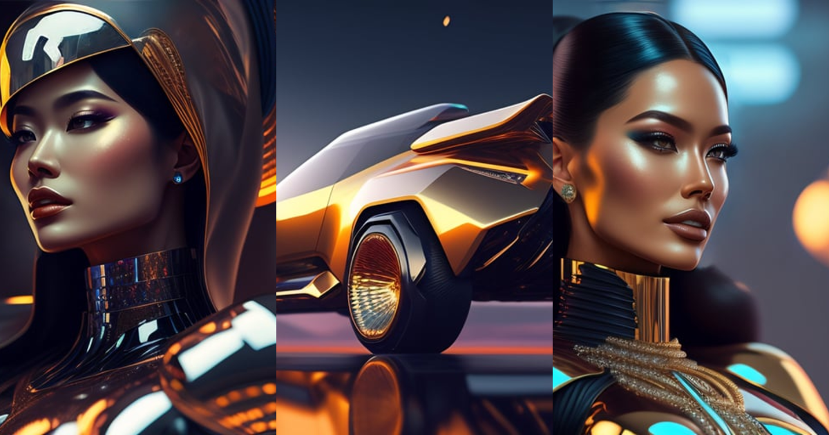 Lexica - Bitcoin polished man, glossy, holographic crystals, bionic ...