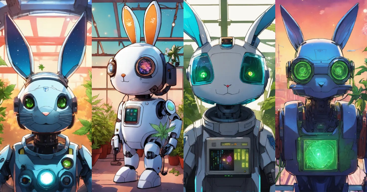 Lexica - Passport picture for galaxy rabbit robot mechanical bio tech ...