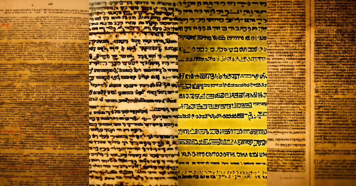 Lexica - Text in Hebrew that is written unclearly and blurred