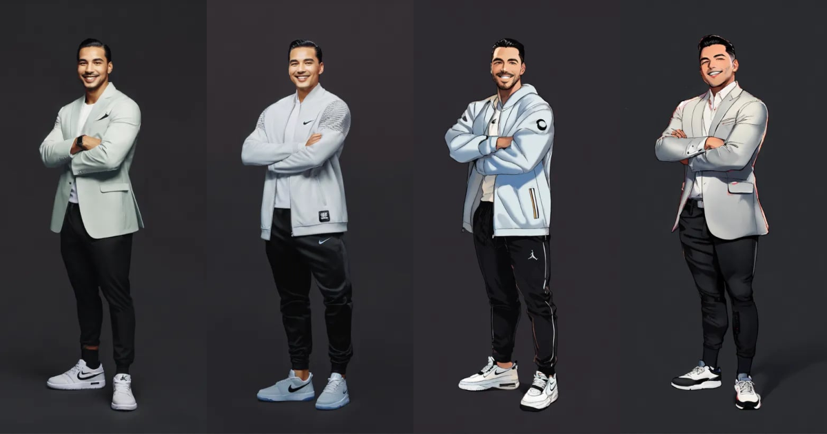 Lexica - A clean rounded face man, CEO standing and smiling wearing ...