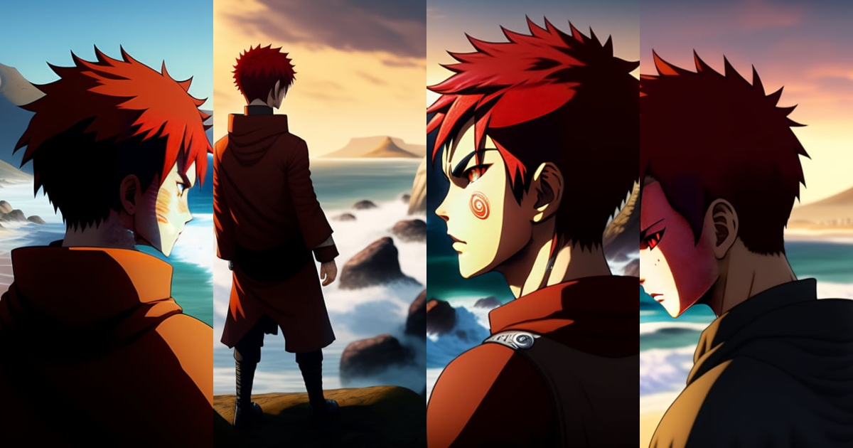 Graphic wallpaper of Gaara HD wallpaper