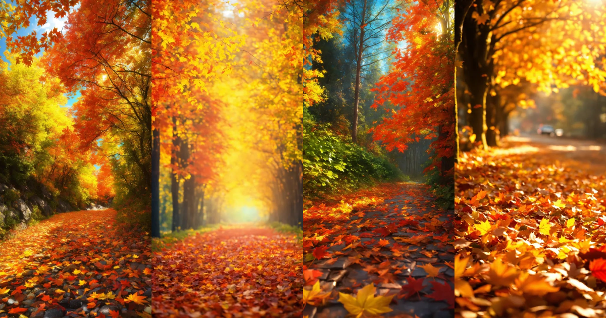 Lexica - Fall images, highly detailed, 8k, --chaos 60, colourfull ...