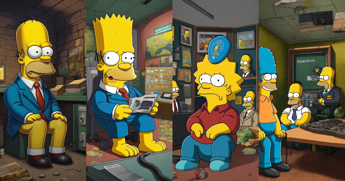 Lexica - Simpsons in a FBI bunker with the highest chief of the world ...