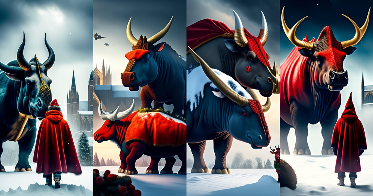Lexica - In the bleak winter landscape, a lone figure stands tall ...