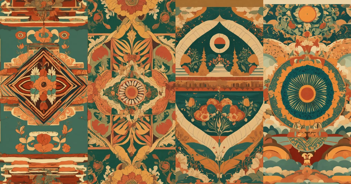 Lexica - Surreal pattern of Indonesian art folk, sundanese etnique ...