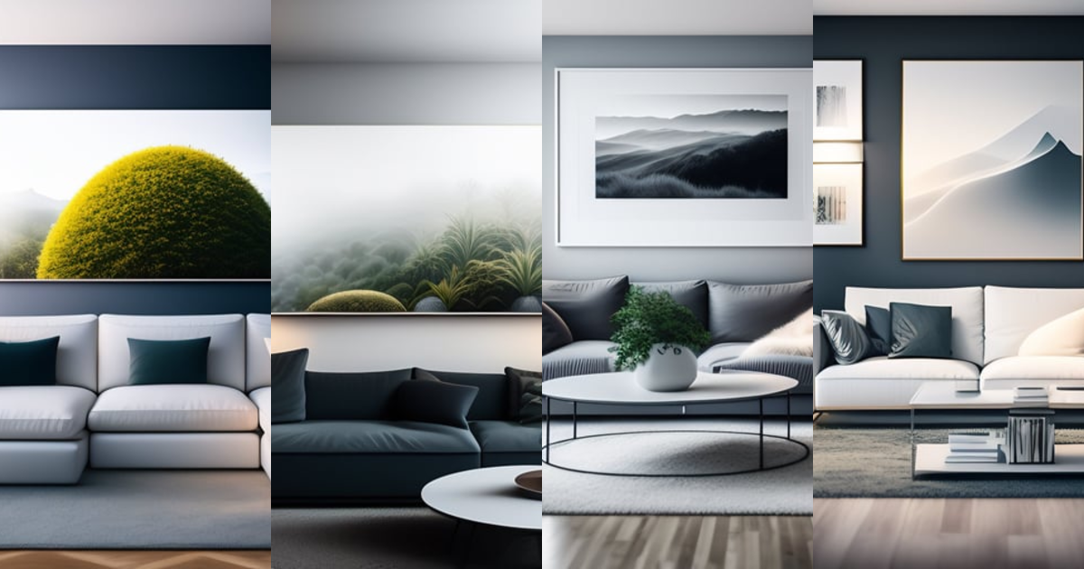 minimalist contemporary modern design living room
