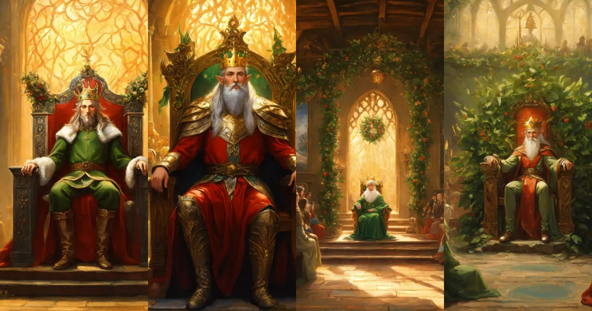 Lexica - Overview in a huge bucolic room, the king of the elves sits on ...