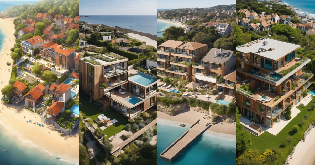 Lexica - A bird's-eye view, a structural building hosting town houses ...