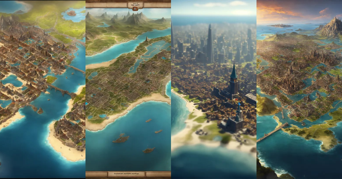 Lexica - Dnd city map with an ocean on the right side. D&D, fantasy ...