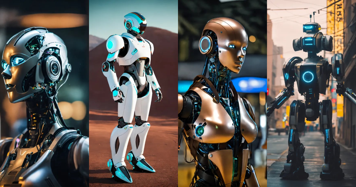 Lexica - A futuristic android robot.