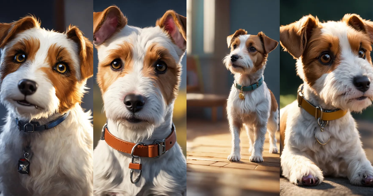 Lexica - Craft a full body image of a small Parson Russell Terrier dog ...