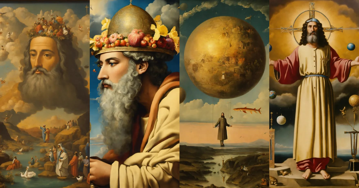 Lexica - IMAGES OF Surrealist Christian Jewish Creator God