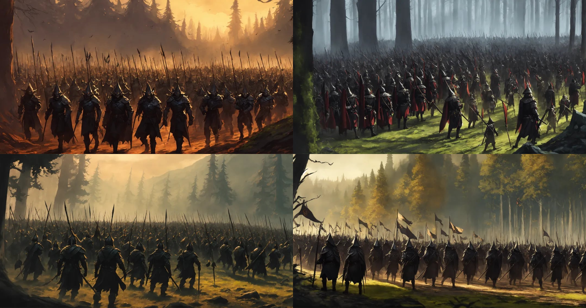 Lexica - Is a fantasy setting of a massive legion of goblins marching ...