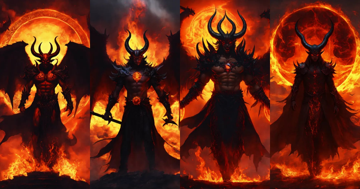 Lexica - Lucifer demonic dark sun fire black satan devil jin ghost