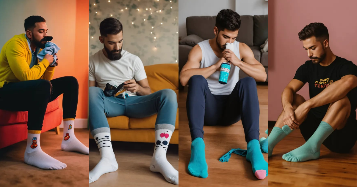 Lexica Guys Sniffing socks tik tok