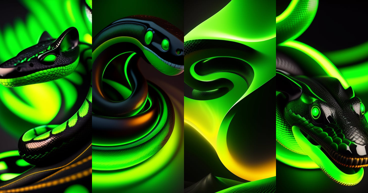 snake 3d render Abstract design element Minimalist concept 8880427 PNG