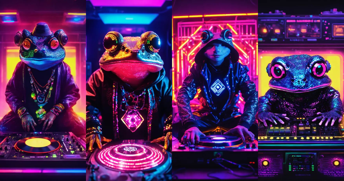 Lexica - A techno Diamond psytrance DJ Diamond TOAD in folk kawaii ...