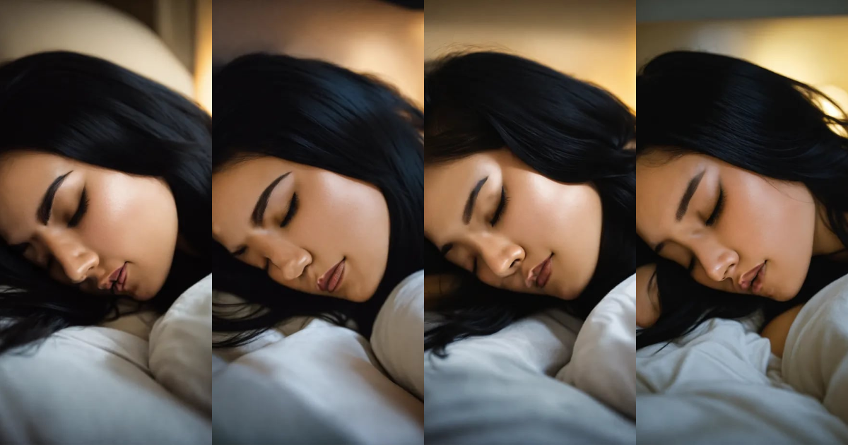 Lexica - Woman black hair sleeping