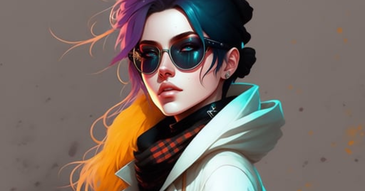 Lexica - Highly detailed portrait of a sewer emo punk woman student ...