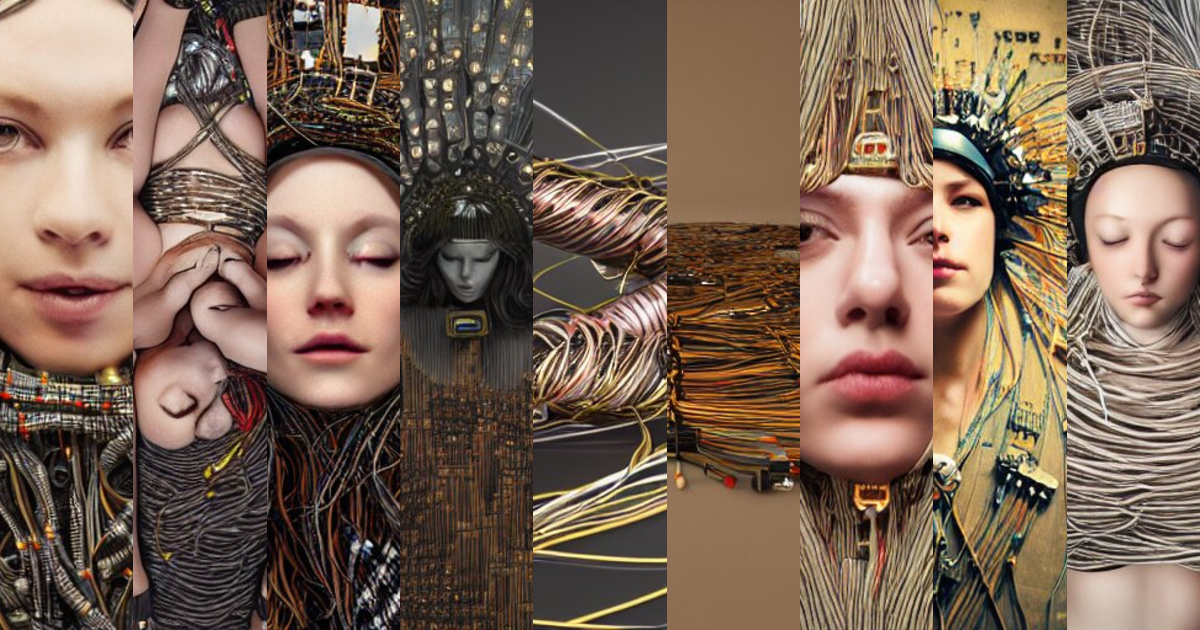 Lexica - Tapping in to something greater, piles of modular synth cables ...
