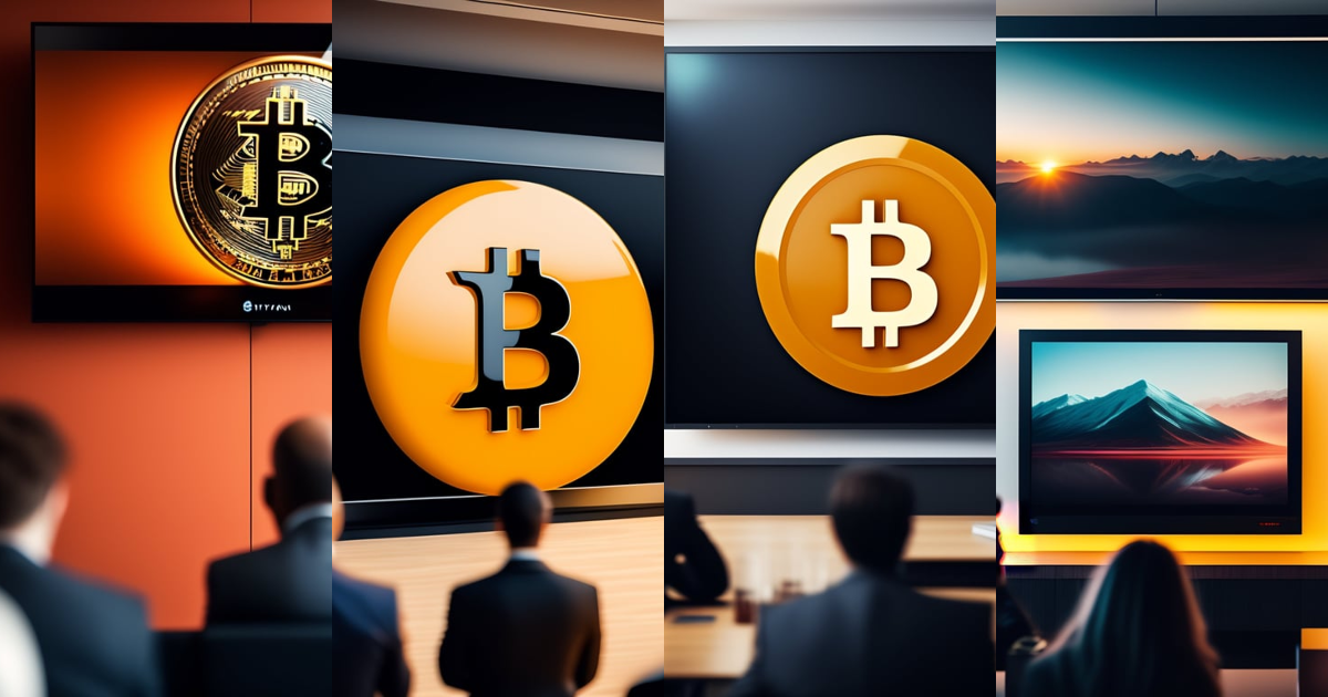 Lexica - PEOPLE AT A OFFICE TALKING ABOUT BITCOIN WHILE LOOKING AT A ...