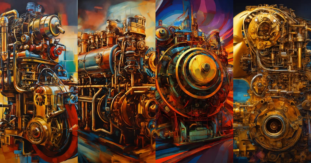 Lexica - Abstract art big engine