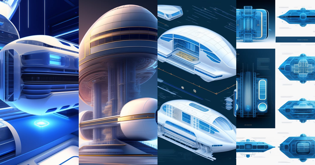 Lexica - Detailed schematics of a futuristic machine, blueprints ...