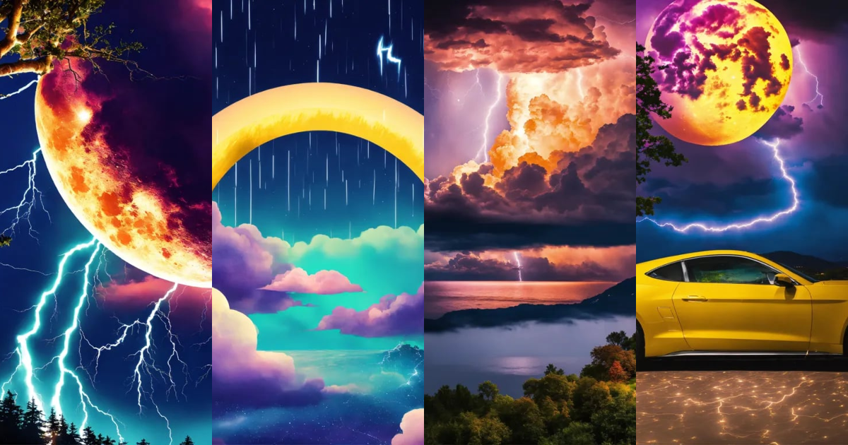 Lexica - Please generate a vibrant image in a collage design with a ...