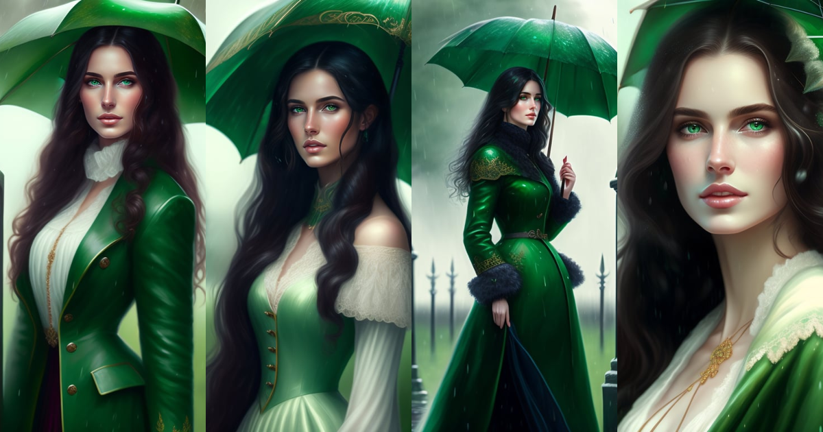 Lexica - Beautiful detailed portrait of a young woman with long dark ...