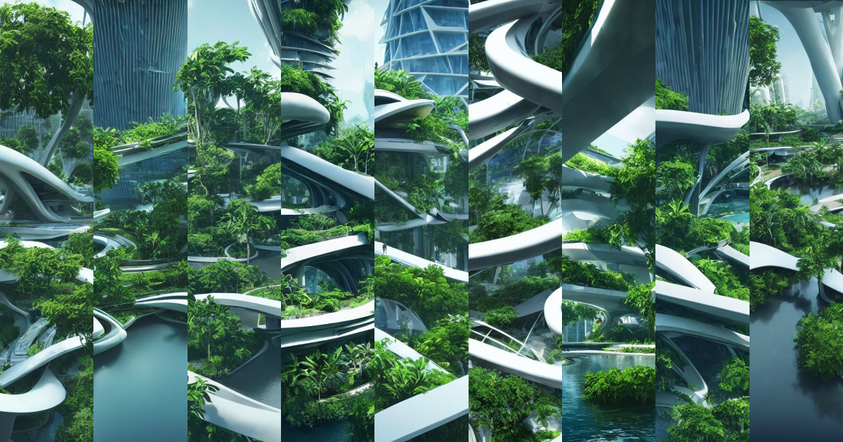 Lexica - Futuristic architecture by zaha hadid, multi storey ...