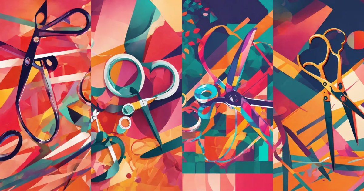 Lexica - Scissors, abstract illustration