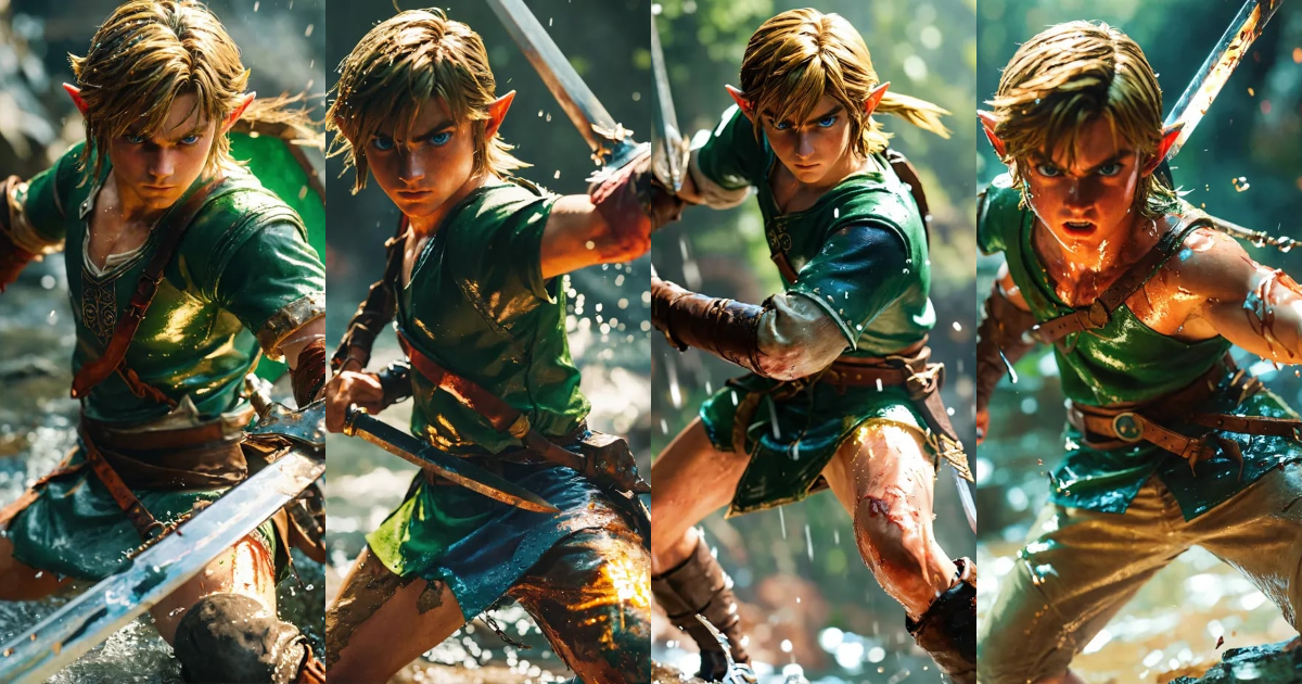 Lexica - A superrealistic photo of 19 year old Link in a sword fight ...