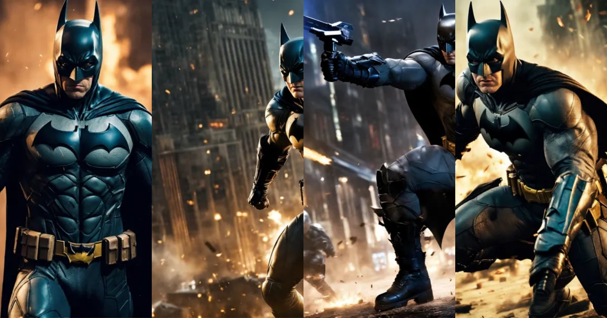 Lexica - Produce me an image of batmanin fighting action, movie image ...