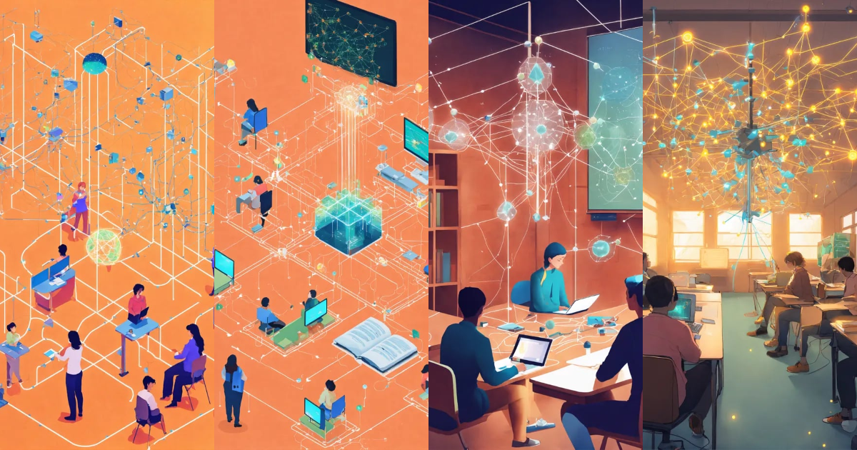 Lexica - A classroom setting with students and a teacher, overlaid with ...