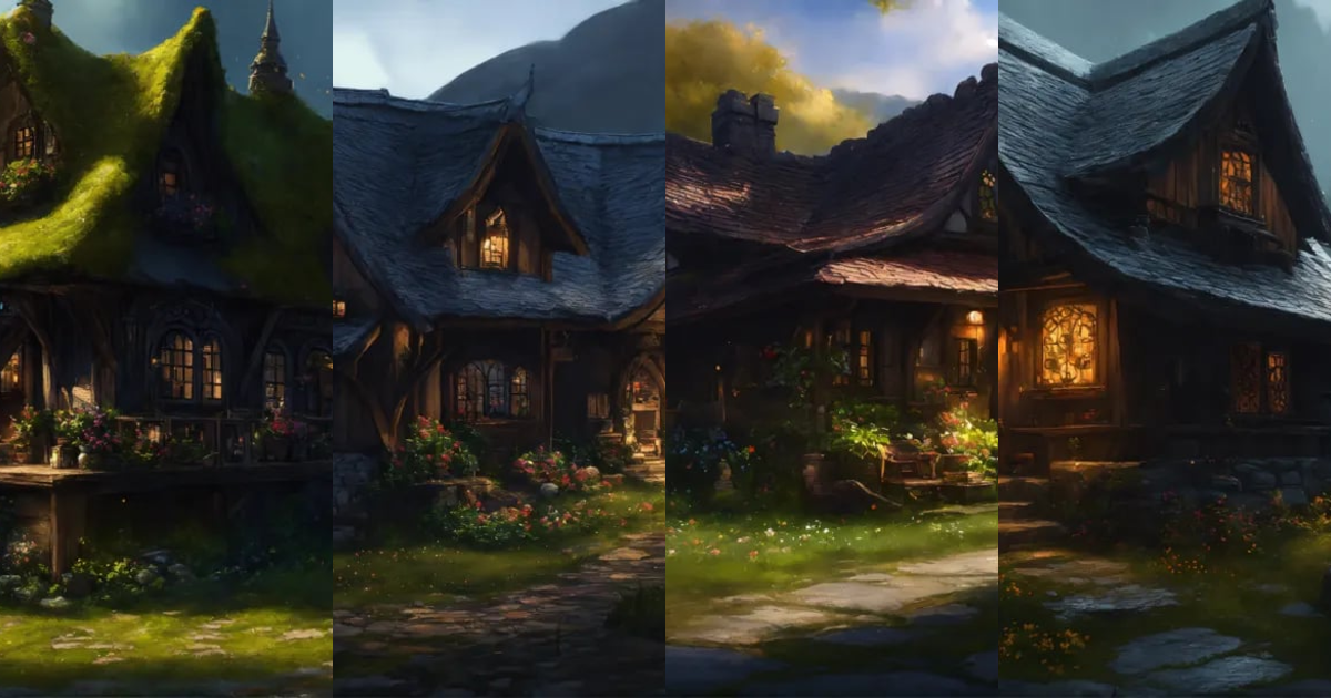 Lexica - Epic beautiful shot of a ultra detailed and very small house ...
