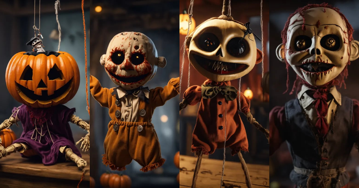 Lexica - Scary puppet on a string, halloween, unreal engine render, 8k ...