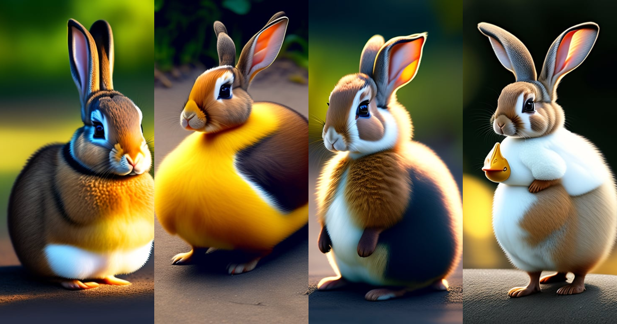 Lexica - A bunny-duck-hybrid creature