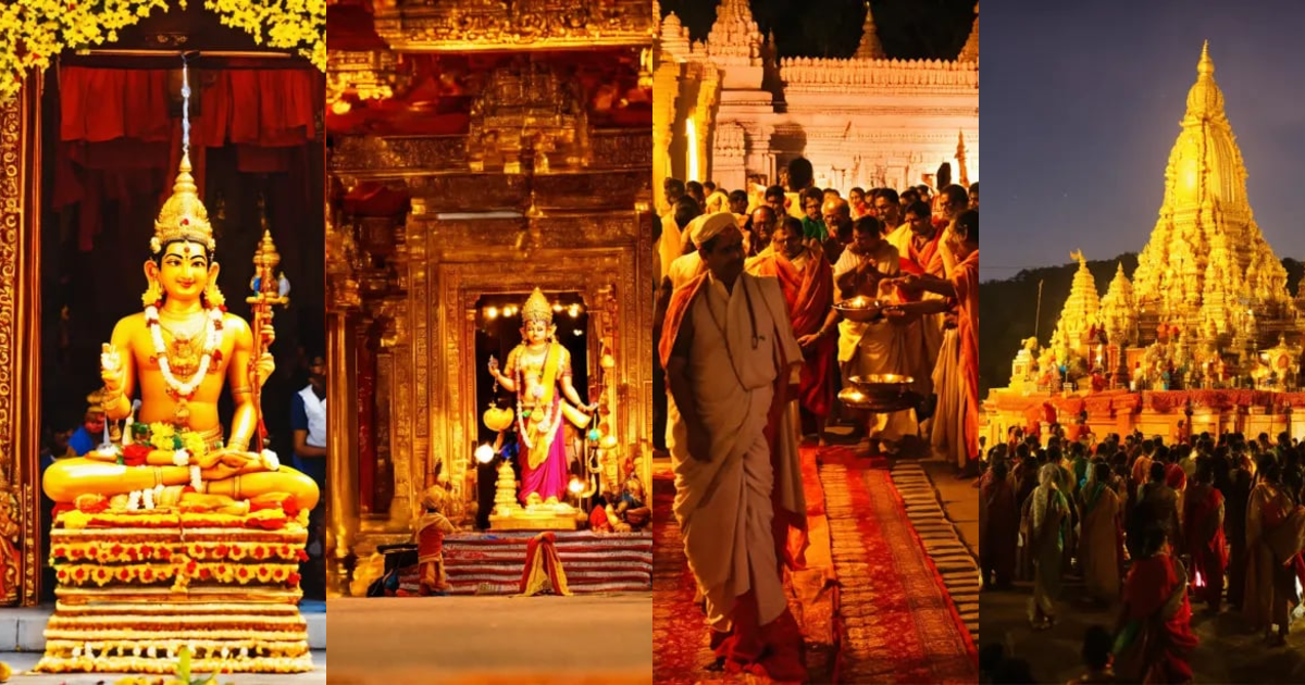 Lexica - Hindu god pilgrimage at a temple