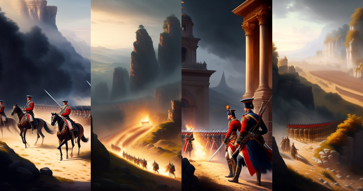 Lexica - Highly detailed illustration featuring french napoleonic ...