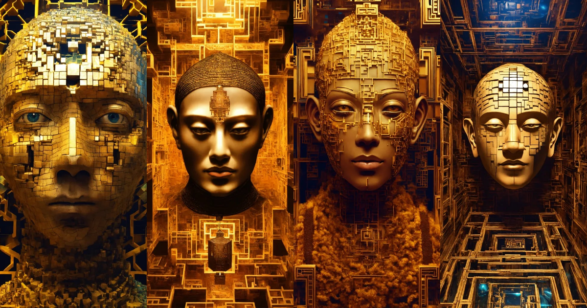 Lexica - Face Taoist christian monk tesseract hypercube fractal monk ...